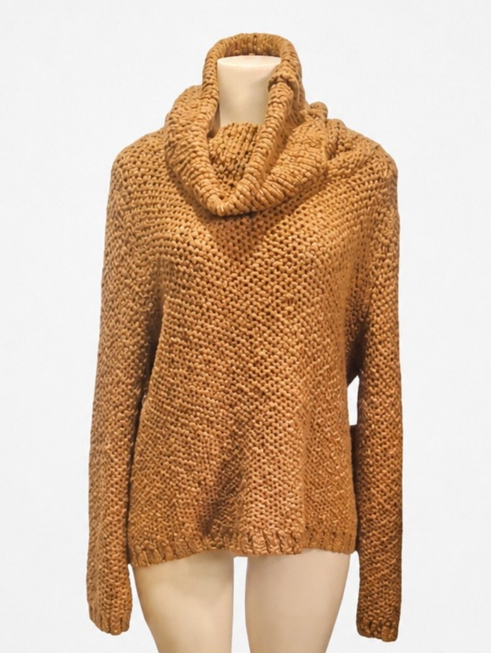 RODEBJER | Oversized Draped Cowl Neck Sweater – Cotton – Size M
